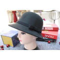 Short brim winter bucket hat wool felt hat